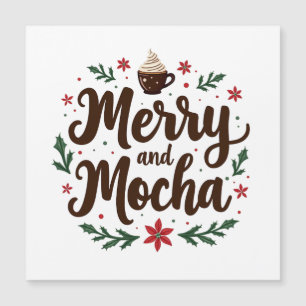 Vrolijke en Mokka Drank Kerst Koffie Kerstmis