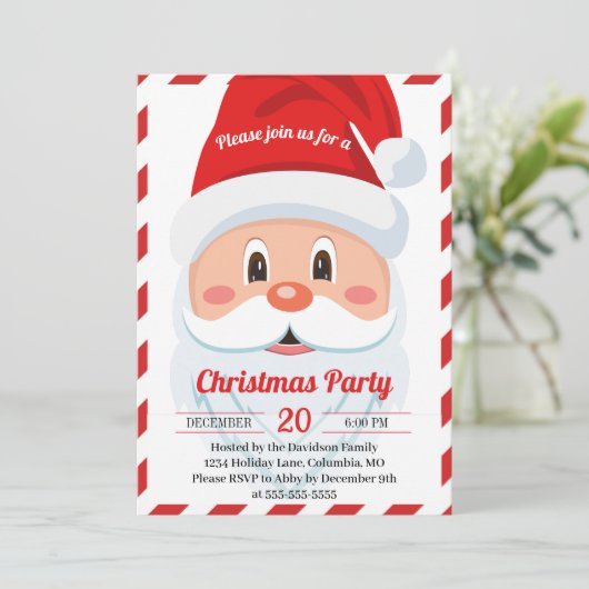 Vrolijke en Schattigee kerstfeestdag Kaart (Staand voorkant)