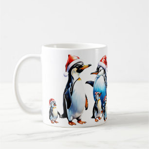 Vrolijke en uitnodigende kerstillustratie koffiemok