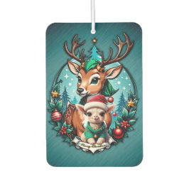 Vrolijke en uitnodigende kerstillustratie luchtverfrisser