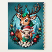 Vrolijke en uitnodigende kerstillustratie planner (Achterkant)