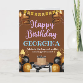 Vrolijke en vrolijke verjaardagsfeest Kaart