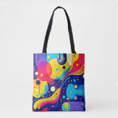 Vrolijke Energy Flow Art Tote Bag (Voorkant)