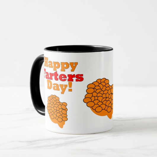 Vrolijke Farters Dag! Mok (Voorkant links)