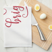 vrolijke feestdag theedoek (Quarter Fold)