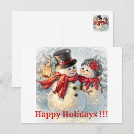 Vrolijke Feestdagen !!! (Voorkant / Achterkant)