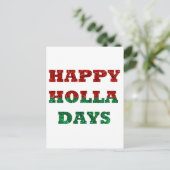 vrolijke feestdagen briefkaart (Staand voorkant)