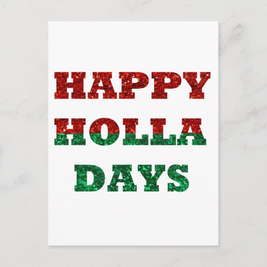 vrolijke feestdagen briefkaart (Voorkant)