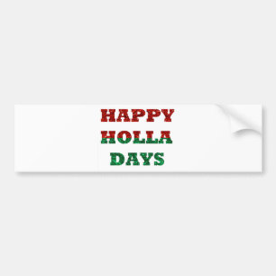vrolijke feestdagen bumpersticker
