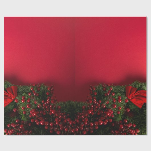 Vrolijke Feestdagen Christmas Wrapping Paper Cadeaupapier (Vlak)