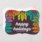 vrolijke feestdagen feestdagenkaart (Voorkant / Achterkant)