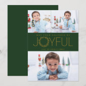 Vrolijke Feestdagen Klassieke Kerst Kaart (Voorkant / Achterkant)