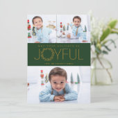 Vrolijke Feestdagen Klassieke Kerst Kaart (Staand voorkant)