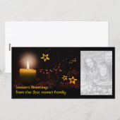 Vrolijke Feestdagen met jouw foto Feestdagenkaart (Voorkant / Achterkant)