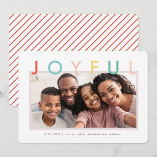 Vrolijke Feestdagen Modern Eenvoudig Kleurrijk Feestdagenkaart