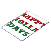 vrolijke feestdagen notitieboek (Linkerzijde)