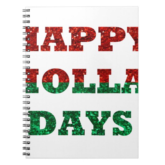vrolijke feestdagen notitieboek (Voorkant)
