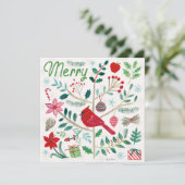 Vrolijke Feestdagen - Prettig Feestdagenkaart (Staand voorkant)