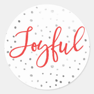 Vrolijke Feestdagen Ronde Sticker