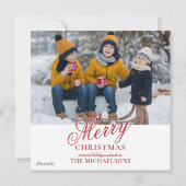 Vrolijke Feestdagen - Vier het Feestdagenkaart (Achterkant)