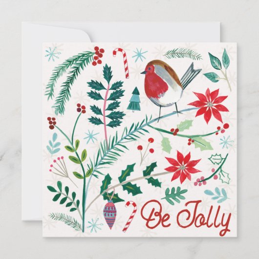 Vrolijke Feestdagen - Wees Vrolijk Feestdagenkaart (Voorkant)