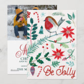 Vrolijke Feestdagen - Wees Vrolijk Feestdagenkaart (Voorkant / Achterkant)