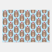 vrolijke feestelijke kerst met een grap inpakpapier vel (Voorkant 3)