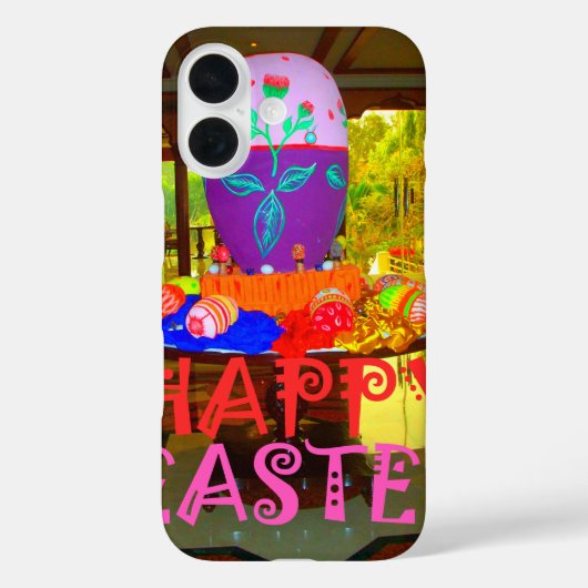 Vrolijke Feestelijke Lente Pasen Kleurrijke Eieren Case-Mate iPhone Case (Achterkant)
