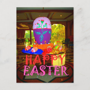 Vrolijke Feestelijke Lente Pasen Kleurrijke Eieren Feestdagenkaart