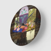 Vrolijke Feestelijke Lente Pasen Kleurrijke Eieren Ronde Klok (Hoek)