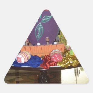 Vrolijke Feestelijke Lente Pasen Kleurrijke Eieren Sticker