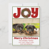 Vrolijke feestfoto feestdagenkaart (Voorkant)