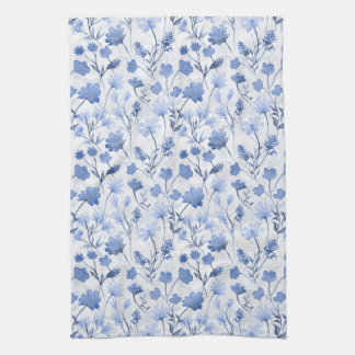 Vrolijke Flora Keukendoek - Indigo Theedoek