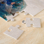 Vrolijke Florida Kerst Tropical Beach HolidayTree Legpuzzel (Zijkant)