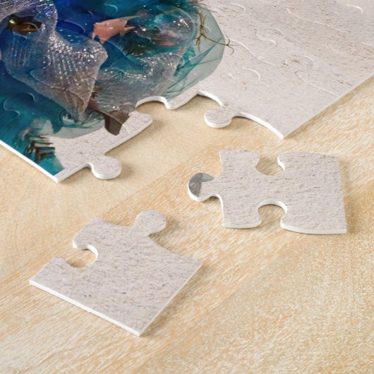 Vrolijke Florida Kerst Tropical Beach HolidayTree Legpuzzel (Zijkant)