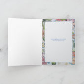 Vrolijke  Flower Happy Birthday Kaart (Binnen)