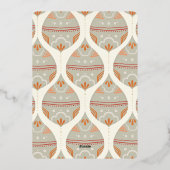 Vrolijke Folie vakantie Kaart (Achterkant)