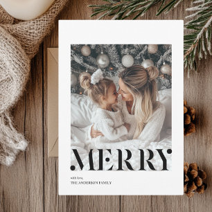 Vrolijke foto Familie Kerstmis   Gepersonaliseerd Kaart