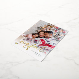 Vrolijke foto Overlay naam Christmas Real Folie Feestdagen Briefkaart