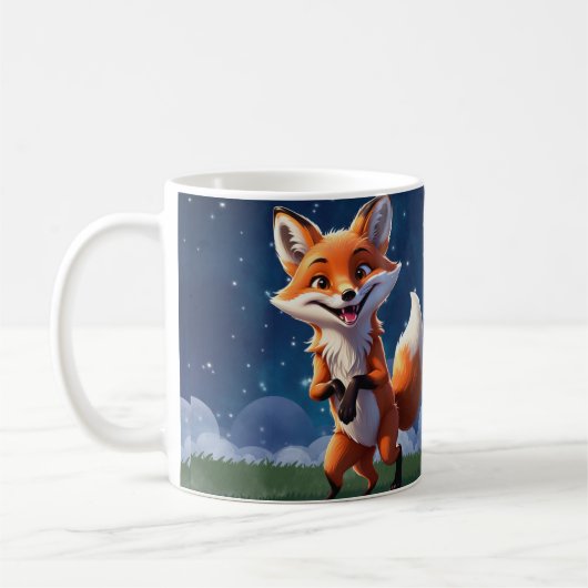Vrolijke Fox Winter Mok (Links)