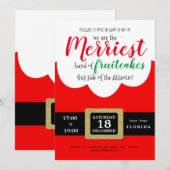 vrolijke fruitcakes grappig kerstfeest kaart (Voorkant / Achterkant)