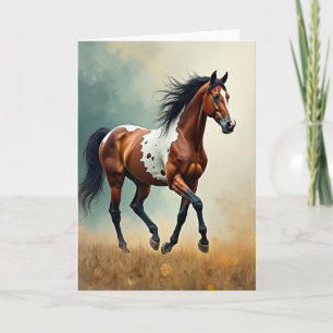 Vrolijke Galopperende Paard Kaart
