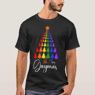 Vrolijke Gaymas Kerstman Menselijke LGBT Gay Pride T-shirt