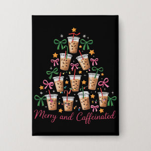 Vrolijke & GeCaffeïneerde Kerstmis Coquette Koffie Button