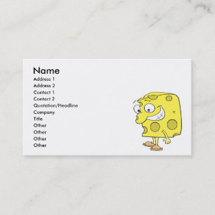 vrolijke gekke zwitserse cartoon visitekaartje