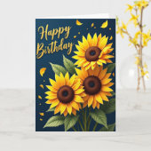 Vrolijke Gele Bloem Kaart (Gele Bloem)