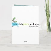 Vrolijke gele bloemen Memorial Kaart / begrafenis  (Achterkant)