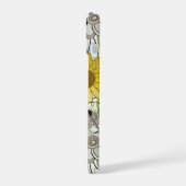 Vrolijke Gele Gebloemde iPhone 15 Case (Linkerkant)
