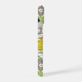 Vrolijke Gele Gebloemde iPhone 15 Case (Rechterkant)