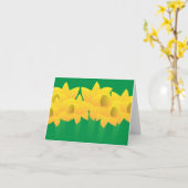 Vrolijke Gele Narcissen Kaart (Gele Bloem)